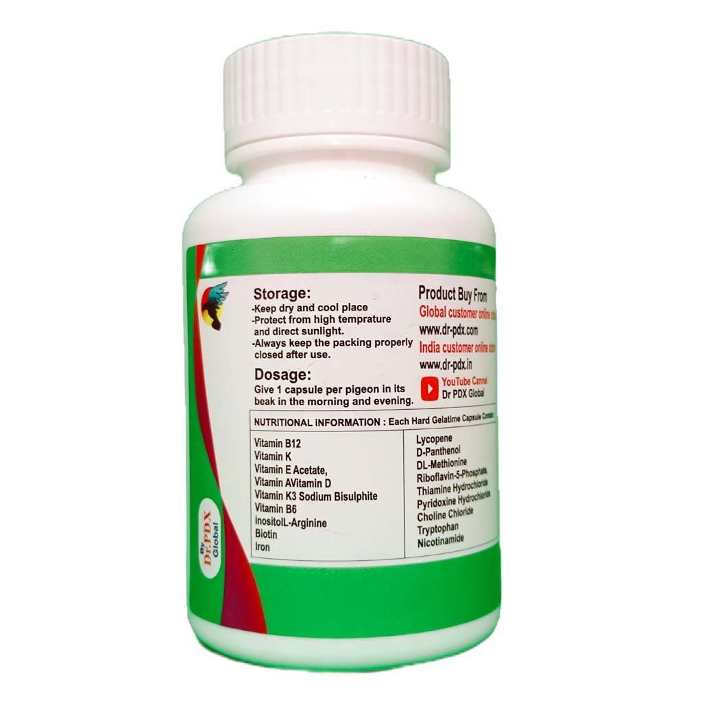 Pigeon Flying Product – Enhance Energy and Stamina during the flying – Boost ON Capsule By Dr. PDX India 6 BOOST ON CAPSULE B 1