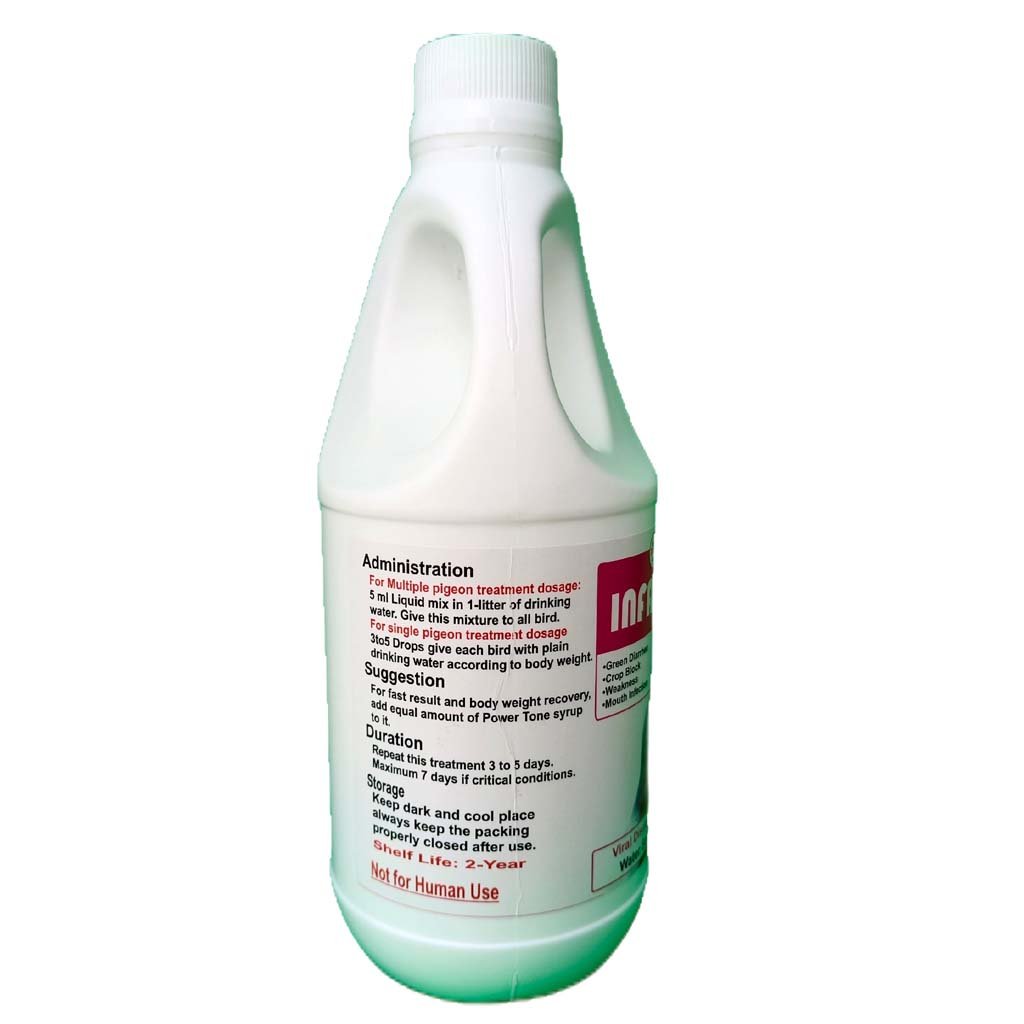 Pigeon Viral Eye Disease Prevention Medicine Advance Pack - By Dr PDX 16 INFACON LIQUID B.1