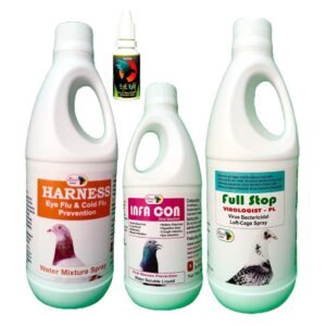 Pigeon Viral Eye Disease Prevention Medicine - 4 Medicine Pack