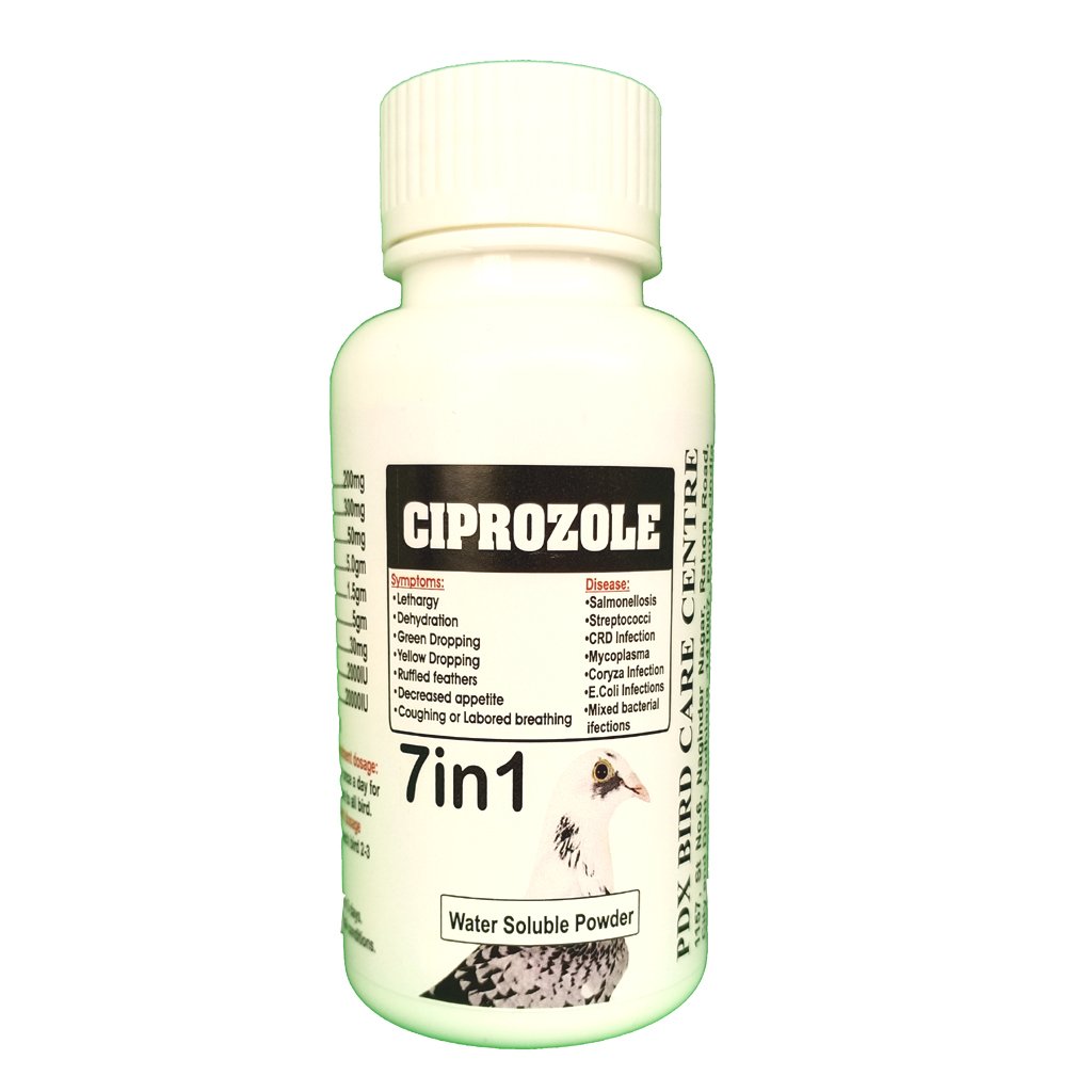 Pigeon 7in1 Treatment Medicine Ciprozole Powder 2 Ciprozole Front