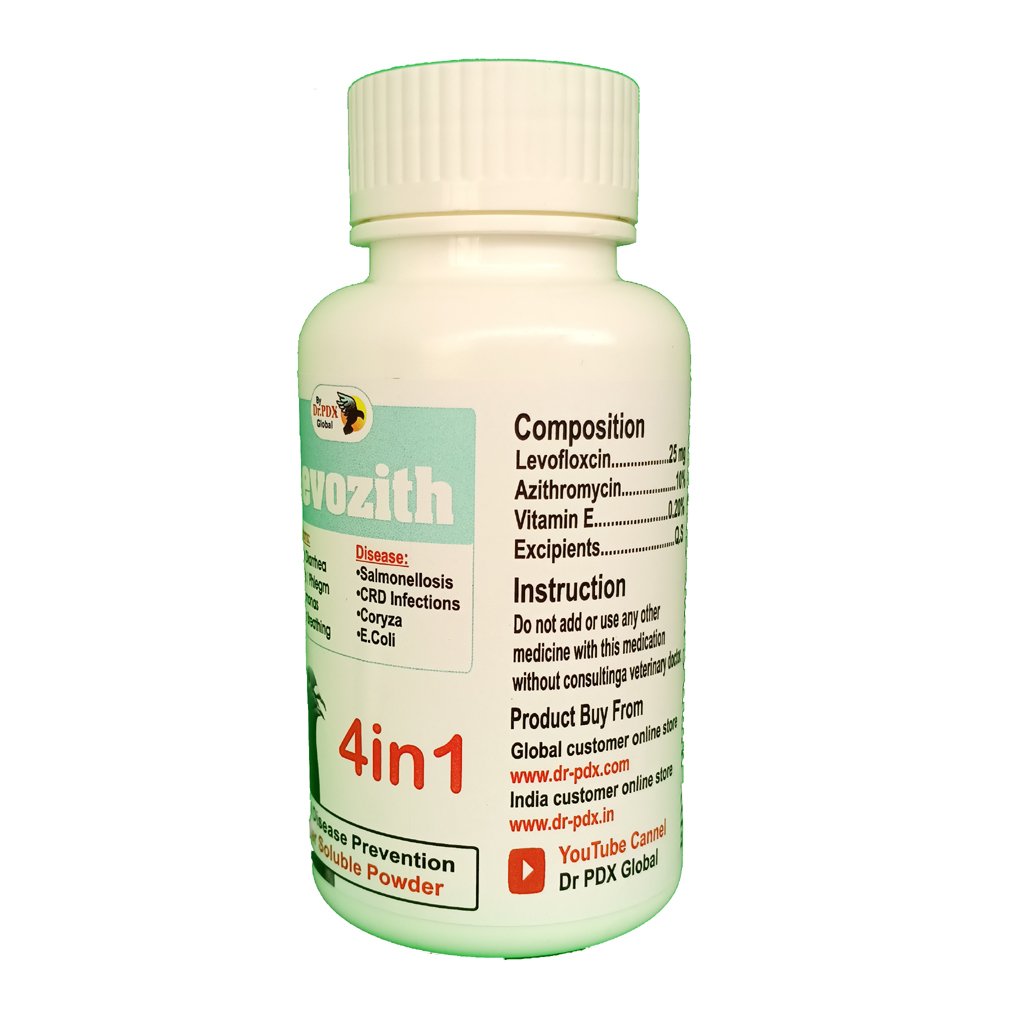 Pigeon 4in1 Treatment Medicine Levozith Powder 4 Levozith Back