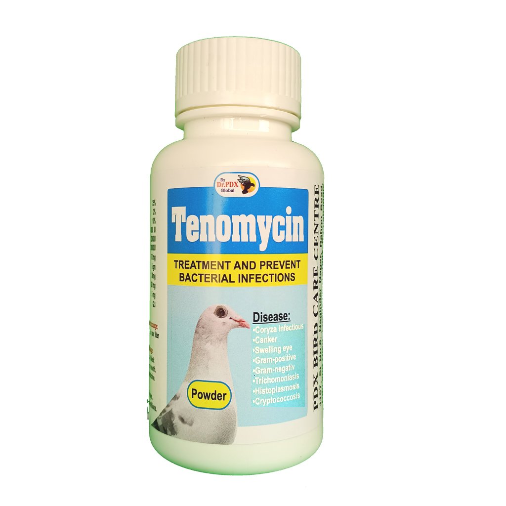 Pigeon Treatment Medicine 9in1 Tenomycin Powder 2 Tenomycin Front