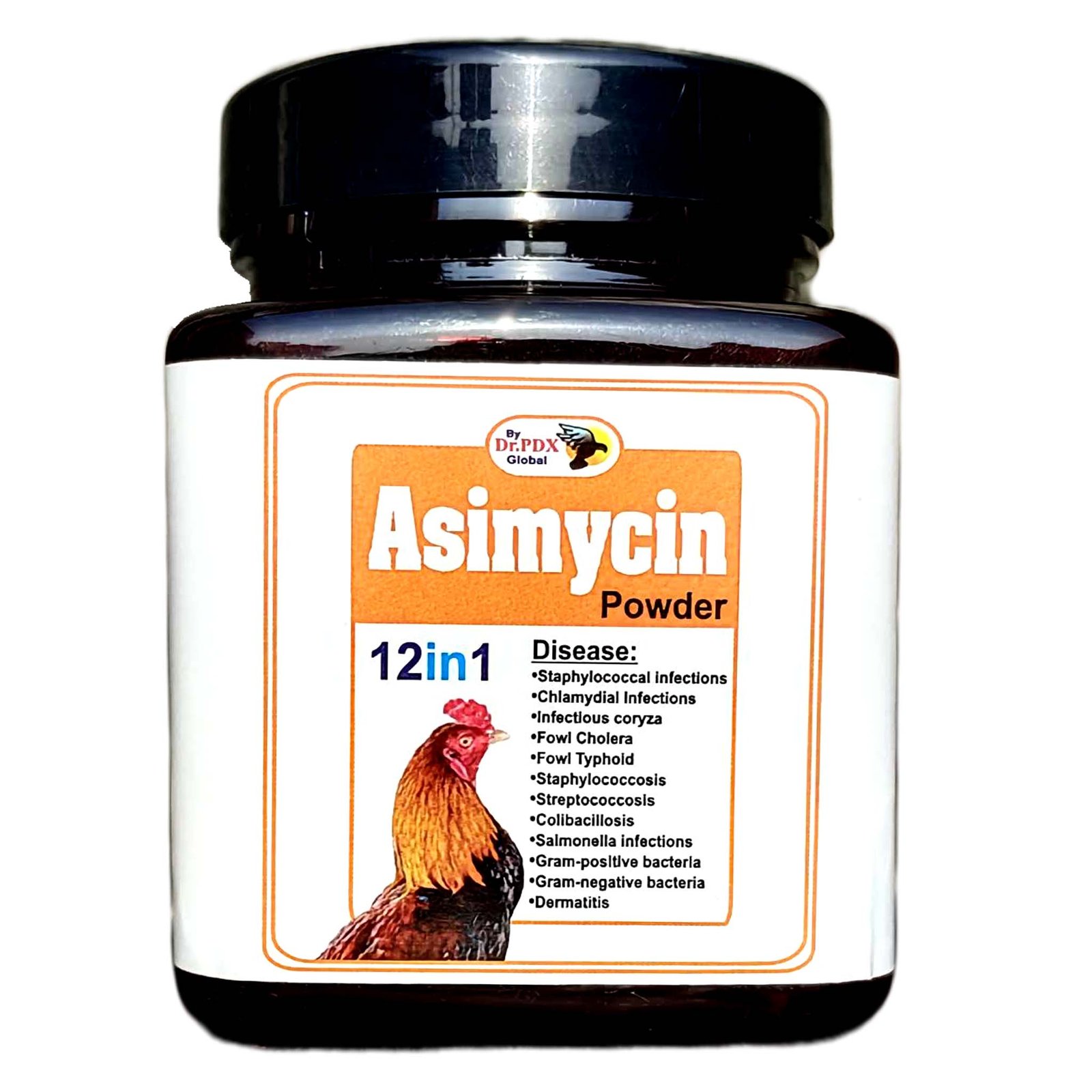 Aseel Rooster Treatment Medicine 12in1 Asimycin Powder or Pills 2 Rooster Asimycin Powder 1